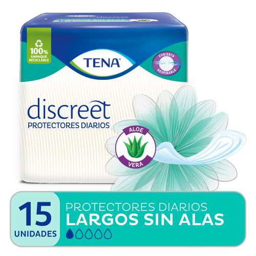 TENA Discreet Protector Largo Sin Alas x 15u