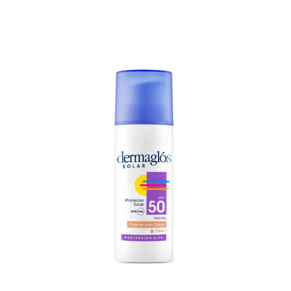 Protector Solar Facial Dermaglos FPS 50 Tono claro x 50ml