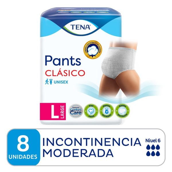 TENA Pants Clasico L x 8 unidades