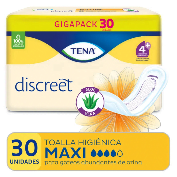 TENA Discreet Maxi x 30 unidades