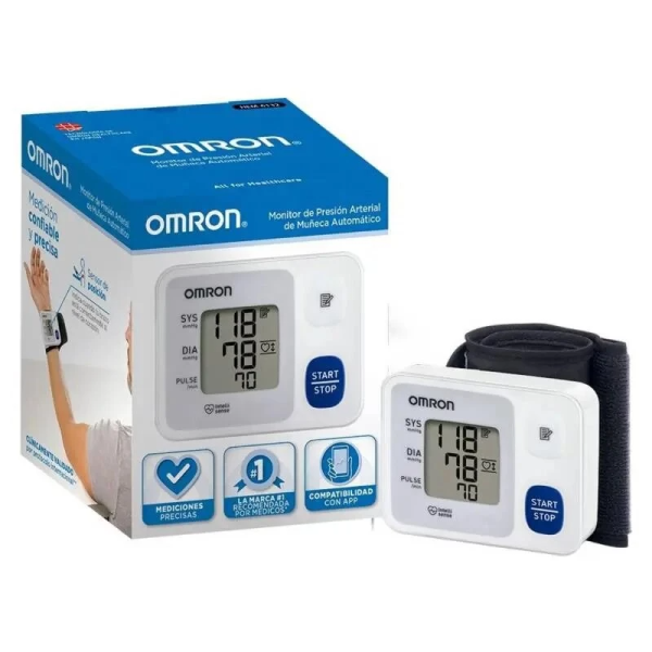 OMRON Tensiometro Digital Automático Muñeca HEM 6124