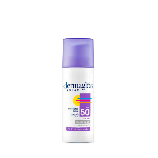 Protector Solar Facial Dermaglos FPS 50 Toque seco x 50ml