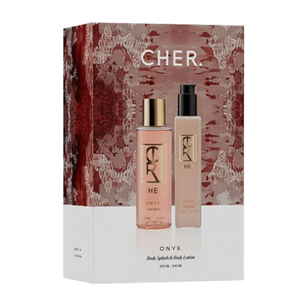 Set Cher Onyx Body Splash x 200 ml + Body Lotion x 200 ml