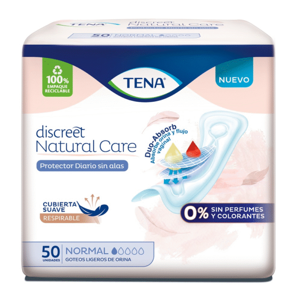 Protector diario Tena Discreet Natural Care sin alas x 15 un