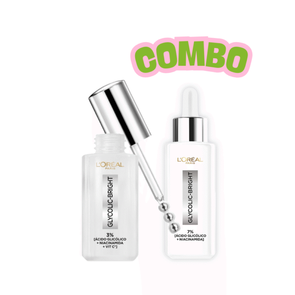 Kit Loreal Glycolic Serum rostro + ojos