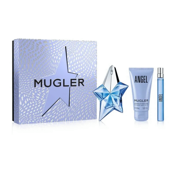 Thierry Mugler Angel EDP x 25ml + Body Lotion x 50ml + Travel Side x 10ml